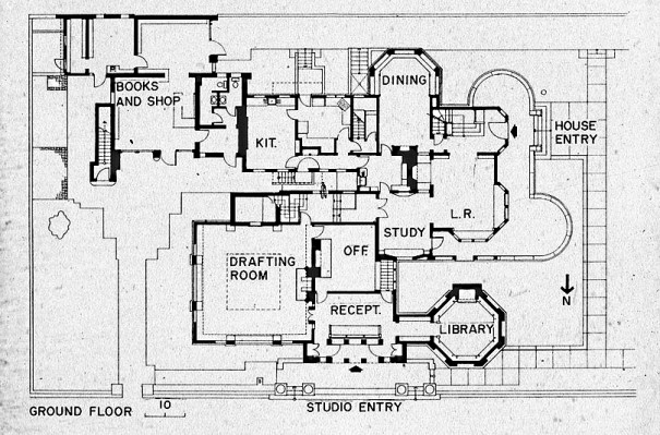 FLW Home Floor Plan 1